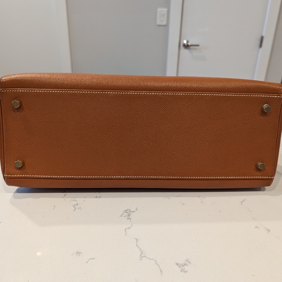 Hermes Kelly 35 Courchevel Gold on Gold - Picture 4 of 15